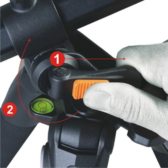 Vanguard Trépied avec colonne réversible et tête sphérique Alta Pro 263AB 100