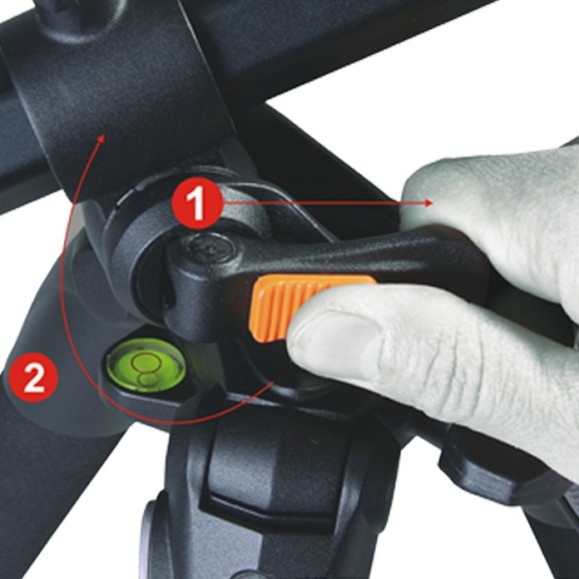 Vanguard Trépied en alliage d'aluminium avec tête PH-32 Alta Pro 263AP