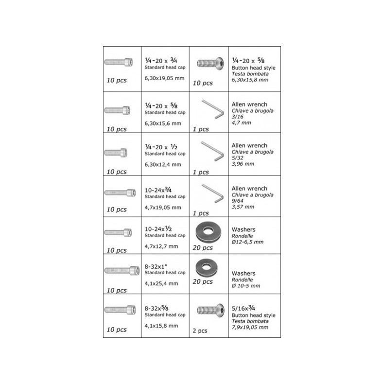 Kit de vis Geoptik Kit de vis Geoptik