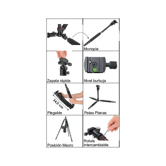 HAMA Trépied voyageurs Duo premium 150