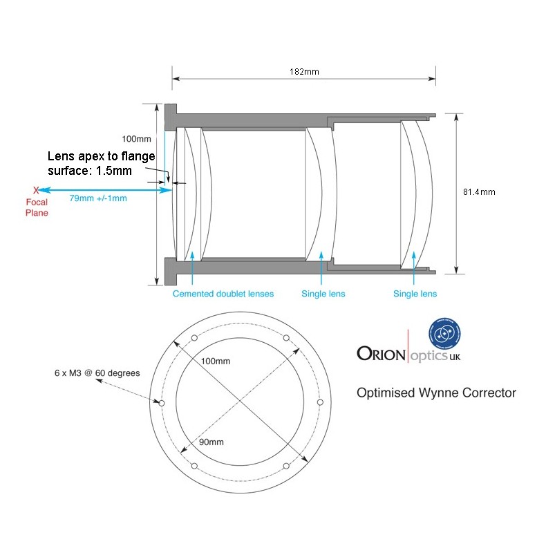 Tubo astrógrafo AG12 Tubo astrógrafo AG12