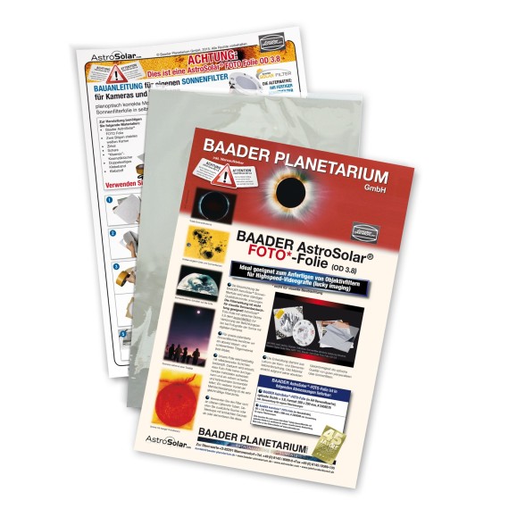Film filtre astrosolaire Baader FOTO 20x30cm