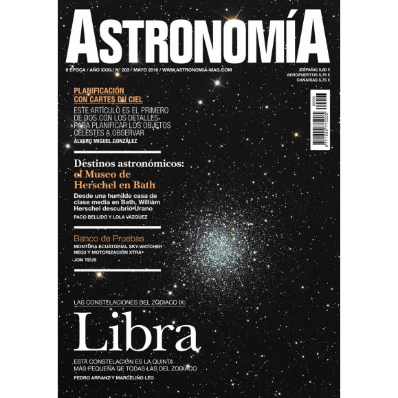Abonnement au magazine ASTRONOMÍA 12 mois au format PDF