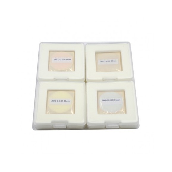 ZWO Jeu de filtres LRGB 36mm non monté
