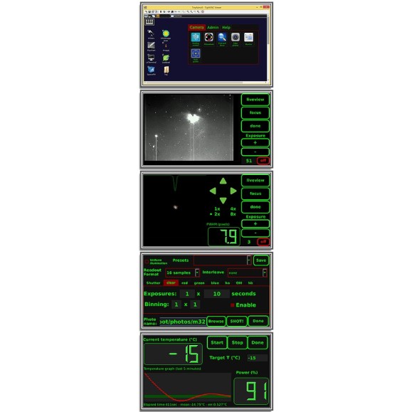 Écran LCD pour caméra CCD autonome ASTREL