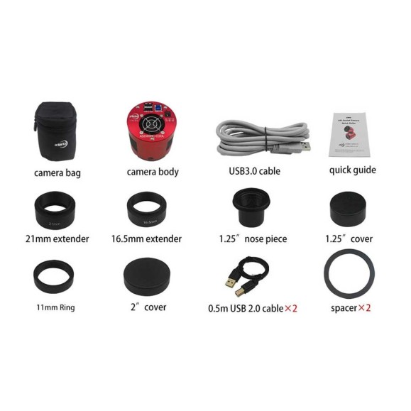 ZWO Caméra CMOS ASI 183MM Pro Mono Cooled CMOS Camera