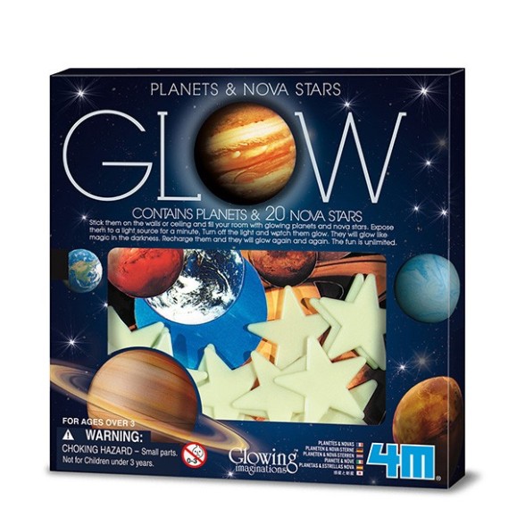 Planètes lumineuses et étoiles Nova 100pcs 4M