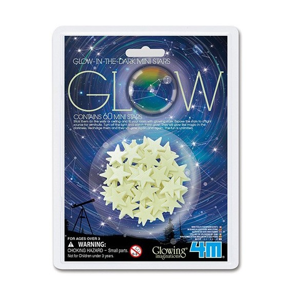 Mini étoiles phosphorescentes 4M