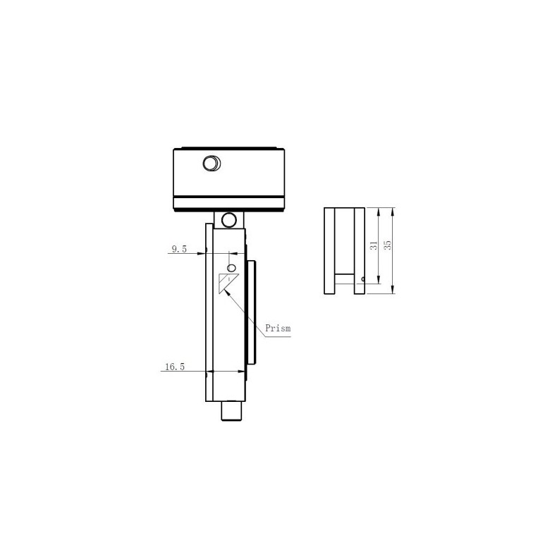 ZWO OAG Guide radial hors axe pour... ZWO OAG Guide radial hors axe pour...