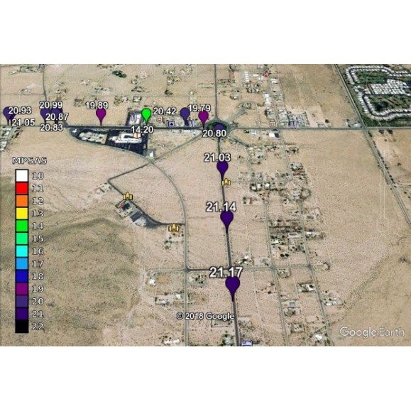 Unihedron Support de vitre de voiture pour SQM