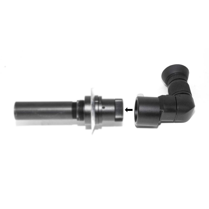 Coude de 90° avec grossissement pour...