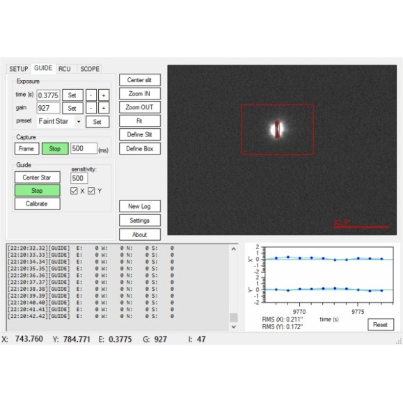 SpecTrack, logiciel d'autoguidage pour la spectroscopie