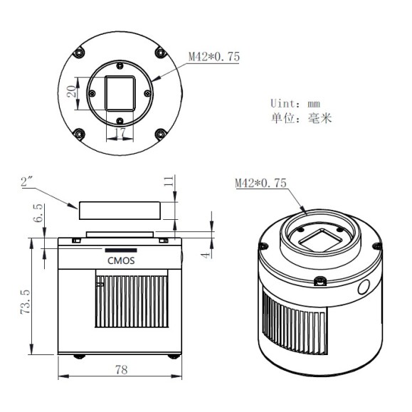 ZWO Caméra ASI533MC Pro caméra couleur