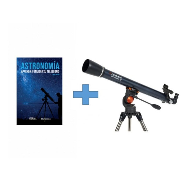 Celestron Télescope AstroMaster 70 AZ 21061 avec livret d'apprentissage de l'utilisation du télescope