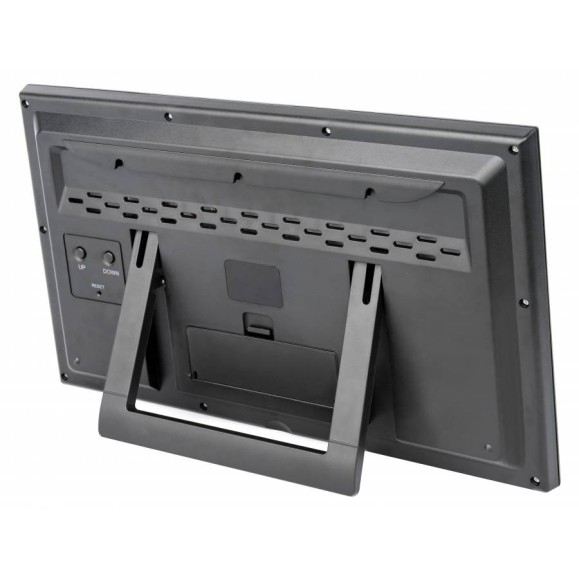 BRESSER MyTime Jumbo LCD Wall Weather Clock noir