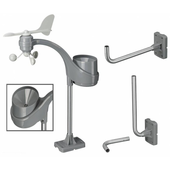 Centre météorologique BRESSER ClimaTemp FW avec aspect bois