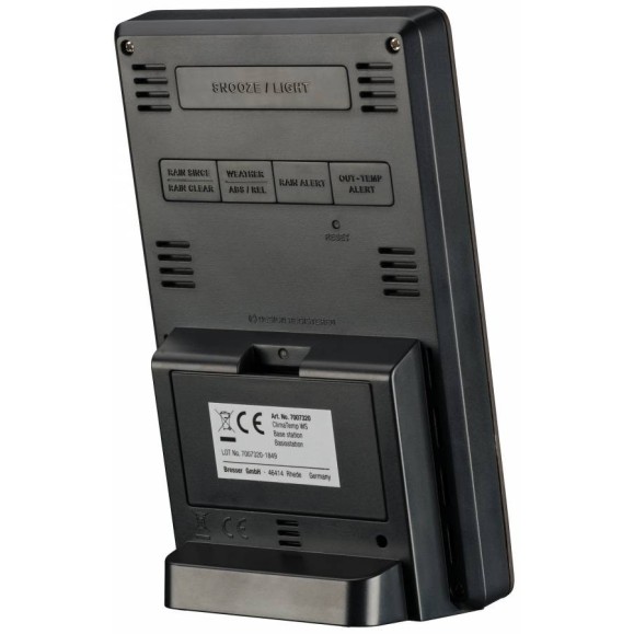 Centre météorologique BRESSER ClimaTemp FW avec aspect bois