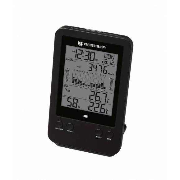 Pluviomètre professionnel BRESSER noir