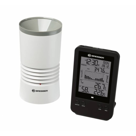 Pluviomètre professionnel BRESSER noir