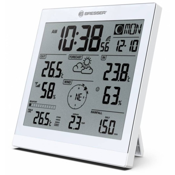 Station météo BRESSER XXL JC avec capteur extérieur 5 en 1