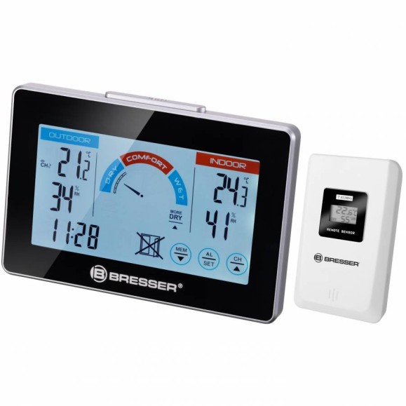 Thermomètre / hygromètre radio BRESSER avec fonction de recommandation de ventilation