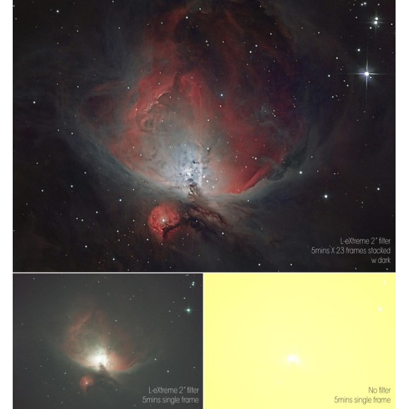 Optolong Filtre double à bande étroite pour l'astronomie L-eXtreme 2" L-eXtreme