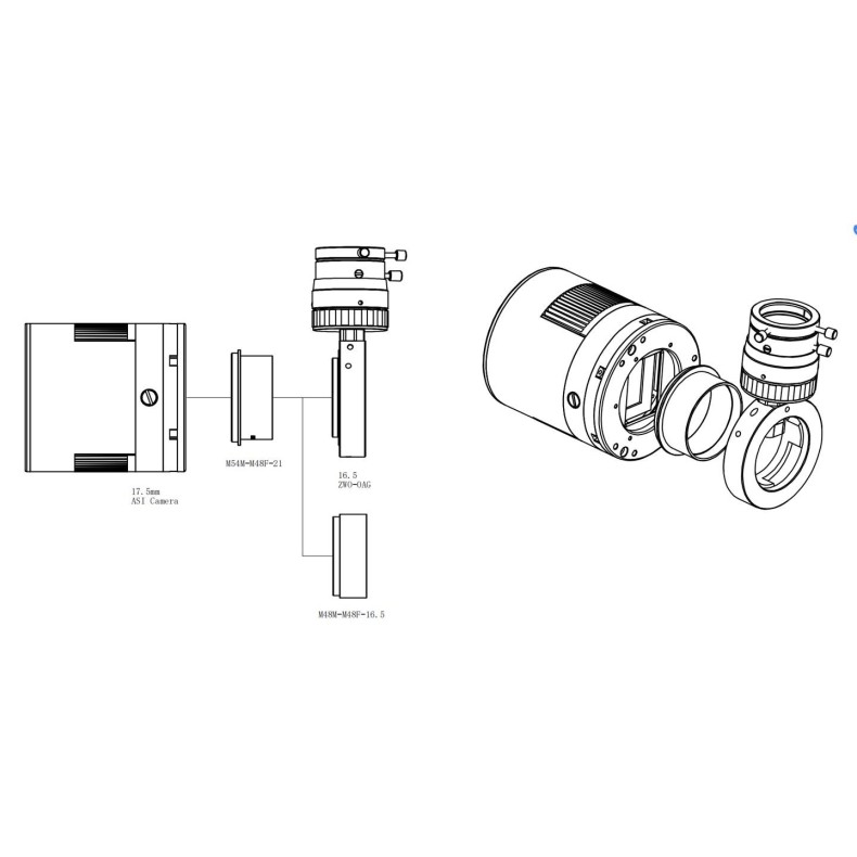 ZWO Caméra astronomique réfrigérée... ZWO Caméra astronomique réfrigérée...