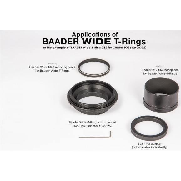 Baader Planetarium Bague T2 à grand champ pour appareils photo Canon de type R