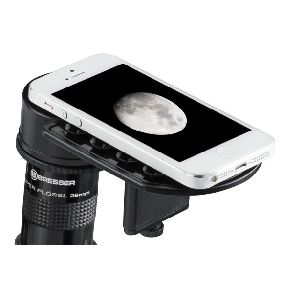 BRESSER Deluxe Smartphone Holder for Telescopes and Microscopes (Support de smartphone de luxe pour télescopes et microscopes)