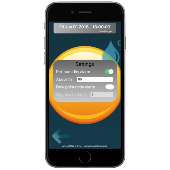 Pocket Cloud Watcher Lunatico USB version PC