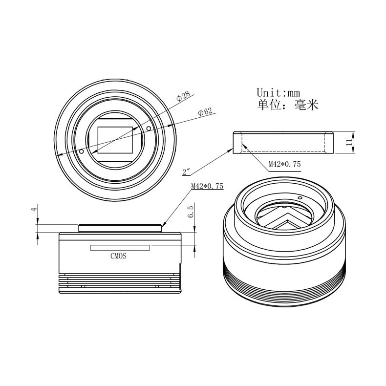 ZWO Caméra CCD ASI 294MM
