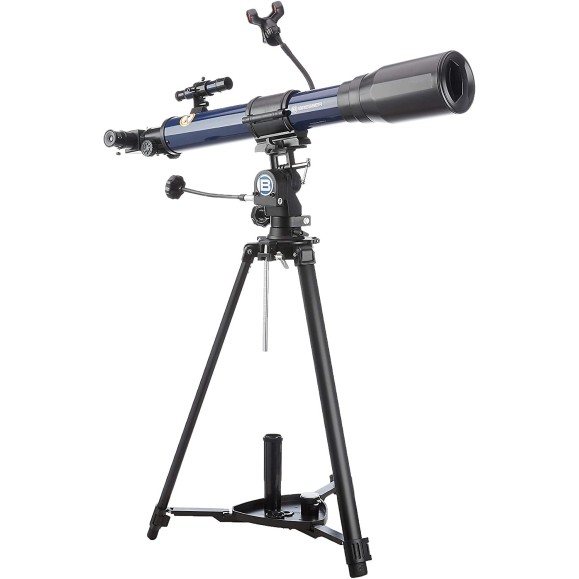 Bresser Télescope Skylux avec monture pour smartphone et filtre solaire