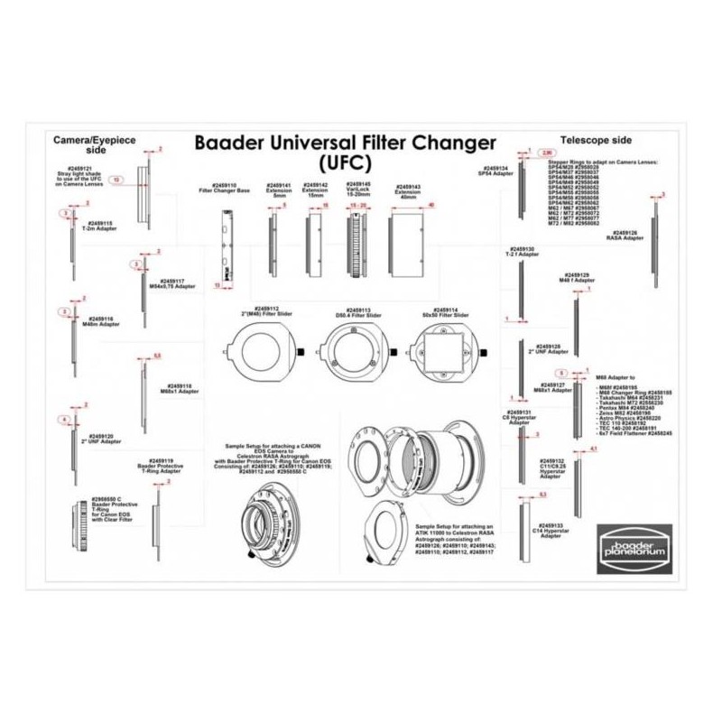 Porte-filtre coulissant UFC pour...