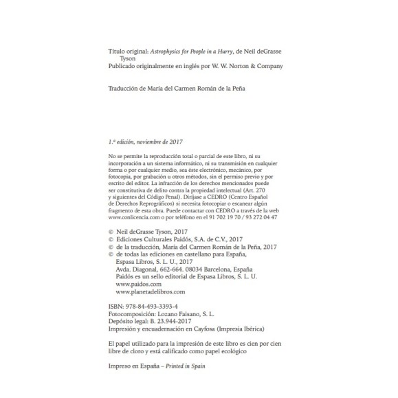 L'astrophysique pour les gens pressés