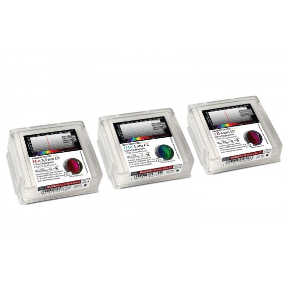 Jeu de 3 filtres Ultra Highspeed Ø 1¼" 3,5/4 nm Cmos Optimisé Baader Planetarium