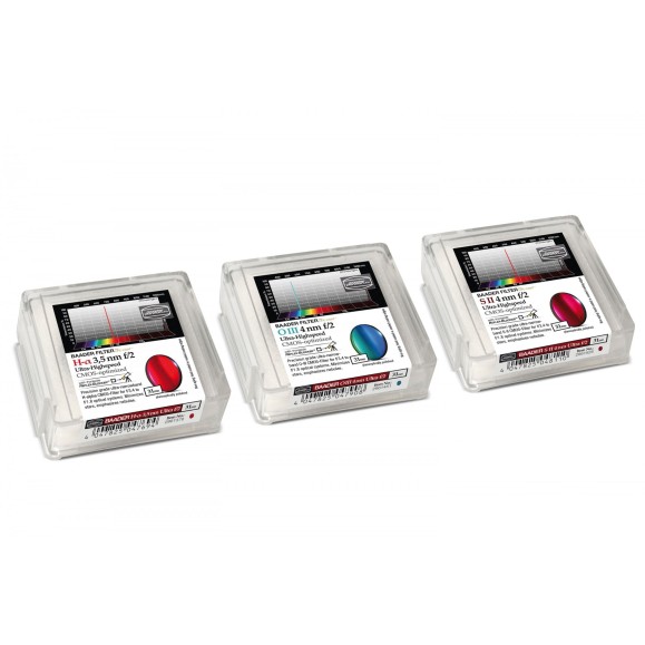 Jeu de 3 filtres Ultra Highspeed Ø 31 mm - 3,5/4 nm Cmos Optimized Baader Planetarium
