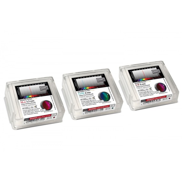 Jeu de 3 filtresUltra-Narrowband-Filter-Set 1¼" - CMOS-optimisé (H-alpha / O-III / S-II)