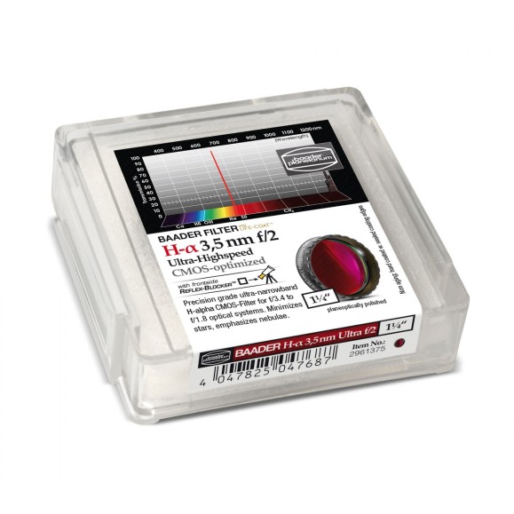 3.5nm Filtres Baader H-alpha ultra-rapides Ø 1¼" optimisés pour CMOS