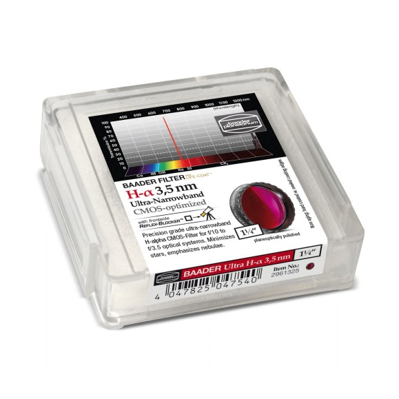 3.5nm Filtres Baader H-alpha à bande ultra-fine Ø 1¼" optimisés pour CMOS