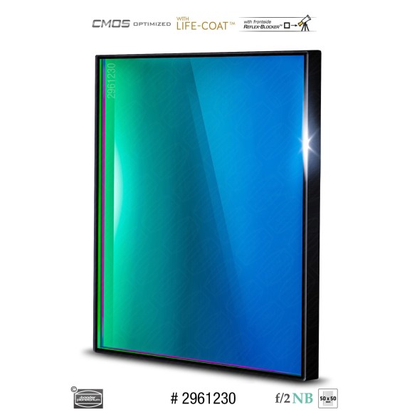 Filtre Baader O-III Highspeed 6.5nm 50x50 mm optimisé pour CMOS