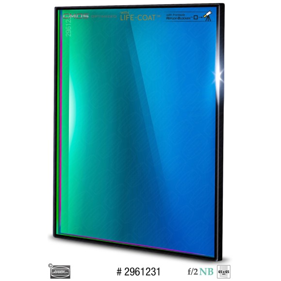 Filtre Baader O-III Highspeed 6.5nm 65x65 mm CMOS optimisé O-III Highspeed
