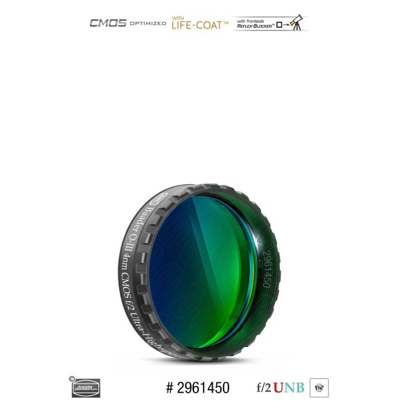 Filtre Baader O-III Ultra-Highspeed 4nm Ø 1¼" optimisé pour CMOS