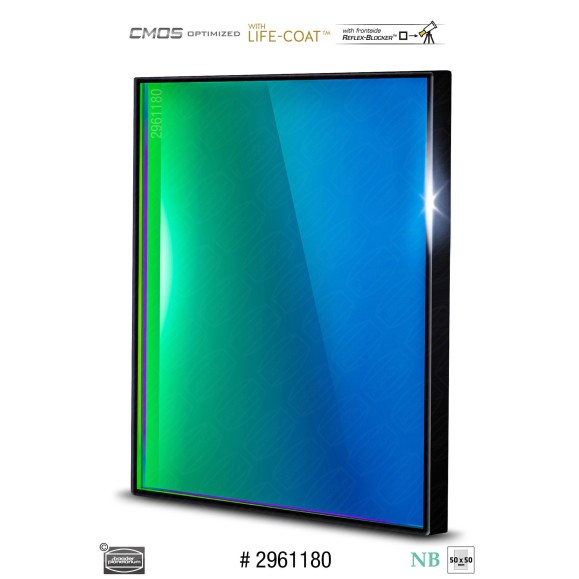 Filtre Baader O-III Narrowband 6.5nm 50x50 mm optimisé pour CMOS