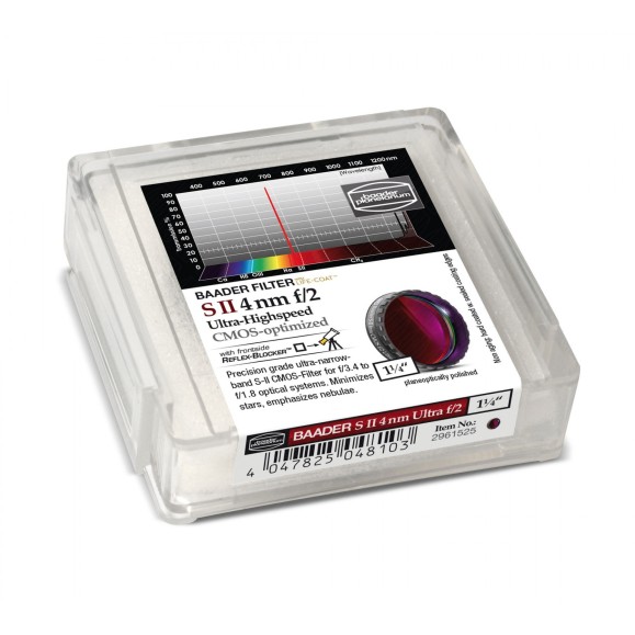 Filtre Baader S-II Ultra-Highspeed 4nm Ø 1¼" optimisé pour CMOS