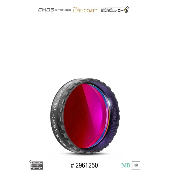 Filtre Baader S-II Narrowband 6,5nm Ø 1¼" optimisé pour CMOS