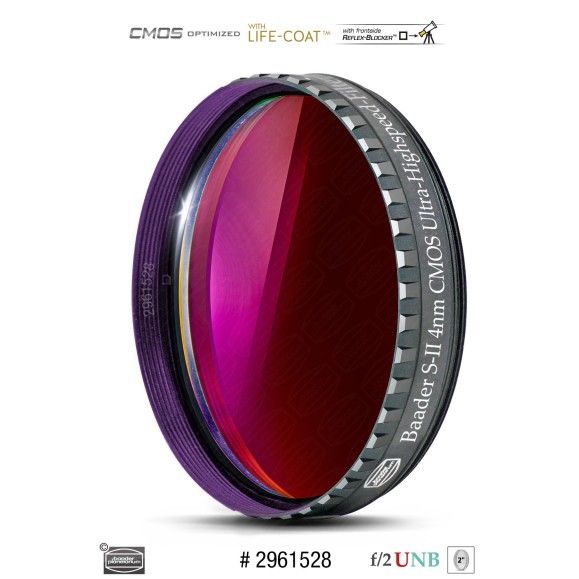 Baader S-II Ultra-Highspeed 4nm Ø 2" Filtre ultra-rapide optimisé pour CMOS