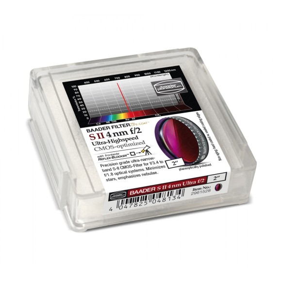 Baader S-II Ultra-Highspeed 4nm Ø 2" Filtre ultra-rapide optimisé pour CMOS