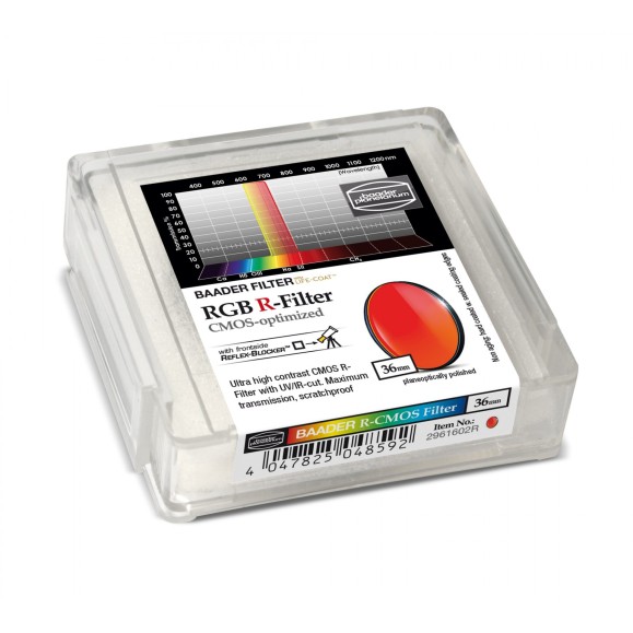 Filtre Baader RGB-R Ø 36 mm optimisé pour CMOS