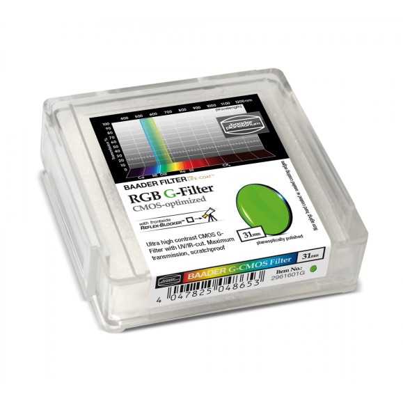 Filtre Baader RGB-G Ø 31 mm optimisé pour CMOS