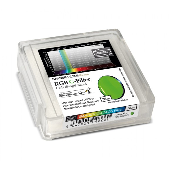 Filtre Baader RGB-G Ø 36 mm optimisé pour CMOS